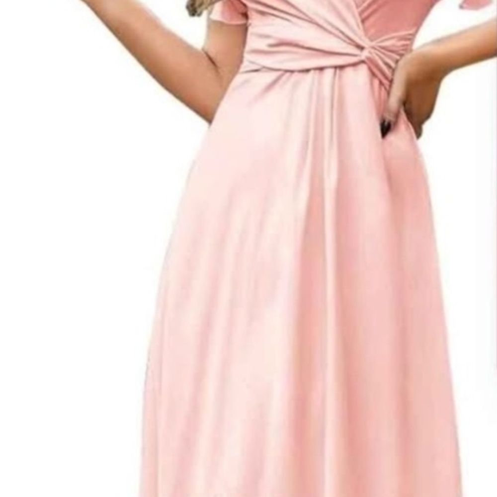 Chic Blush Maxi Dress